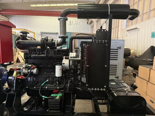 Pump set Engine model 6B5.9-P130 with radiator universal coupling water pump steel base frame with 200L integrated base fuel tank